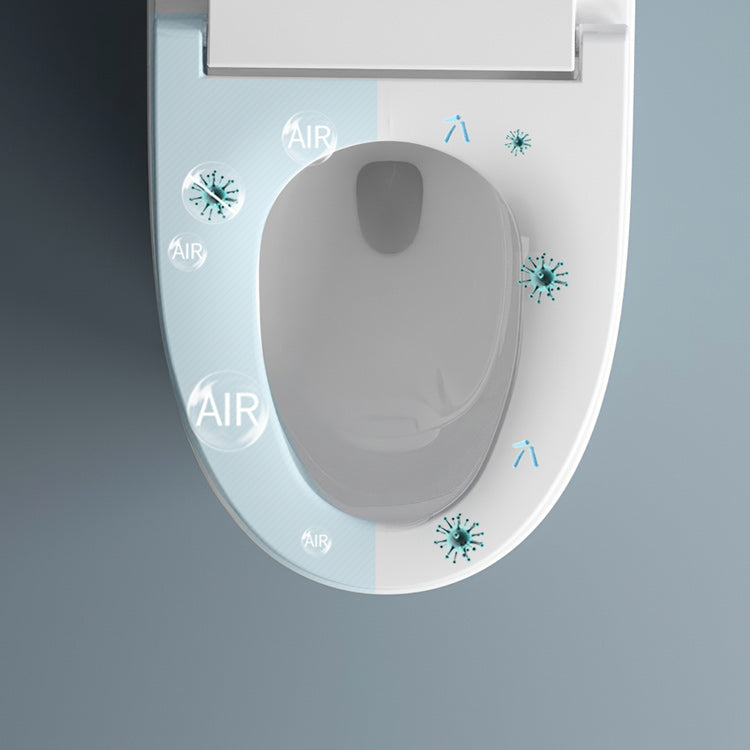 Elongated Floor Mount Bidet White Temperature Control Smart Bidet Clearhalo 'Bathroom Remodel & Bathroom Fixtures' 'Bidets' 'Home Improvement' 'home_improvement' 'home_improvement_bidets' 'Toilets & Bidets' 7204787