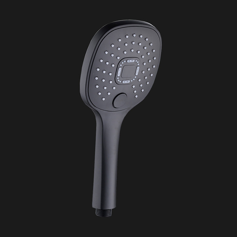 Plastic Handheld Shower Head Adjustable Water Flow Shower Head Black Hand Shower None Clearhalo 'Bathroom Remodel & Bathroom Fixtures' 'Home Improvement' 'home_improvement' 'home_improvement_shower_heads' 'Shower Heads' 'shower_heads' 'Showers & Bathtubs Plumbing' 'Showers & Bathtubs' 7205604