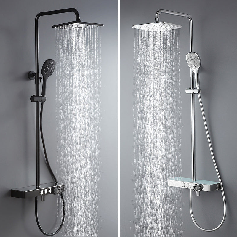 Plastic Handheld Shower Head Adjustable Water Flow Shower Head Clearhalo 'Bathroom Remodel & Bathroom Fixtures' 'Home Improvement' 'home_improvement' 'home_improvement_shower_heads' 'Shower Heads' 'shower_heads' 'Showers & Bathtubs Plumbing' 'Showers & Bathtubs' 7205621