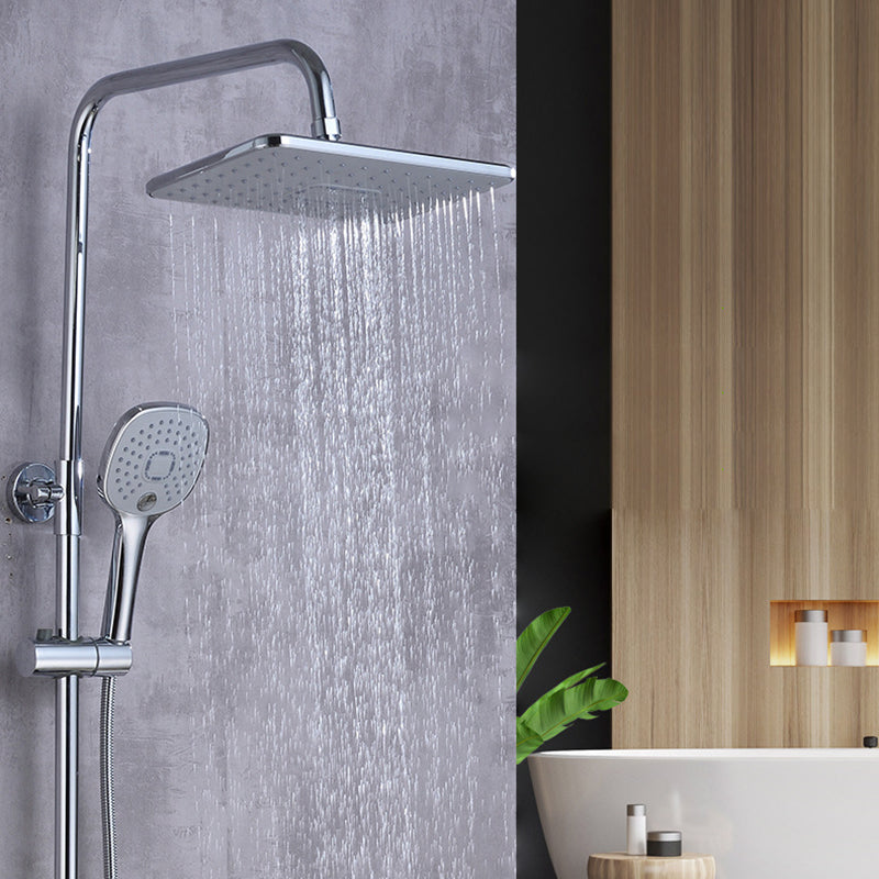 Plastic Handheld Shower Head Adjustable Water Flow Shower Head Clearhalo 'Bathroom Remodel & Bathroom Fixtures' 'Home Improvement' 'home_improvement' 'home_improvement_shower_heads' 'Shower Heads' 'shower_heads' 'Showers & Bathtubs Plumbing' 'Showers & Bathtubs' 7205622