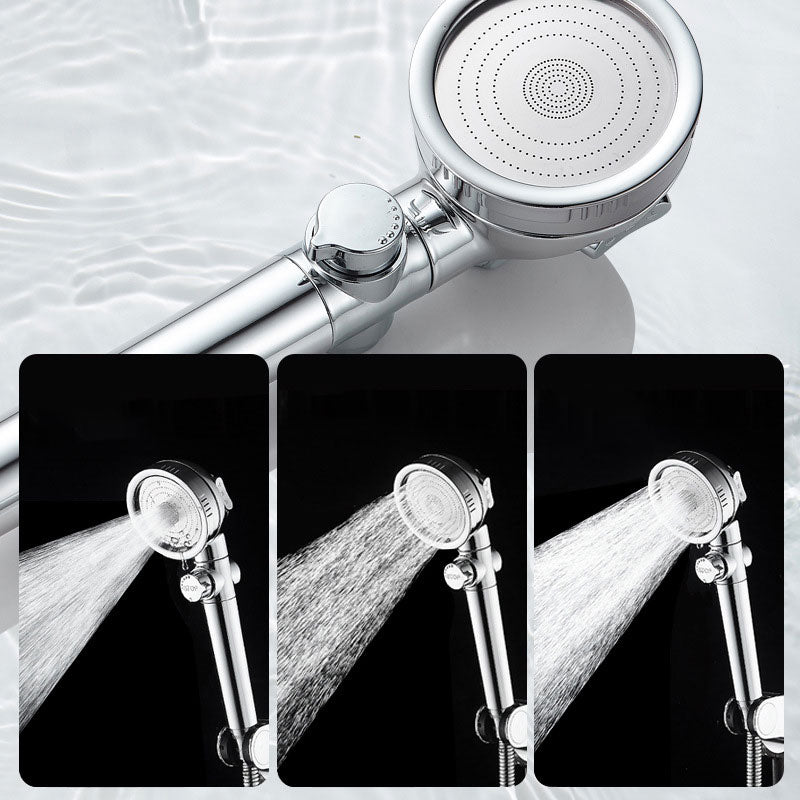 Super Pressurized Shower Head 3 Sprays Adjustable Water Flow Round Shower Head Clearhalo 'Bathroom Remodel & Bathroom Fixtures' 'Home Improvement' 'home_improvement' 'home_improvement_shower_heads' 'Shower Heads' 'shower_heads' 'Showers & Bathtubs Plumbing' 'Showers & Bathtubs' 7205749