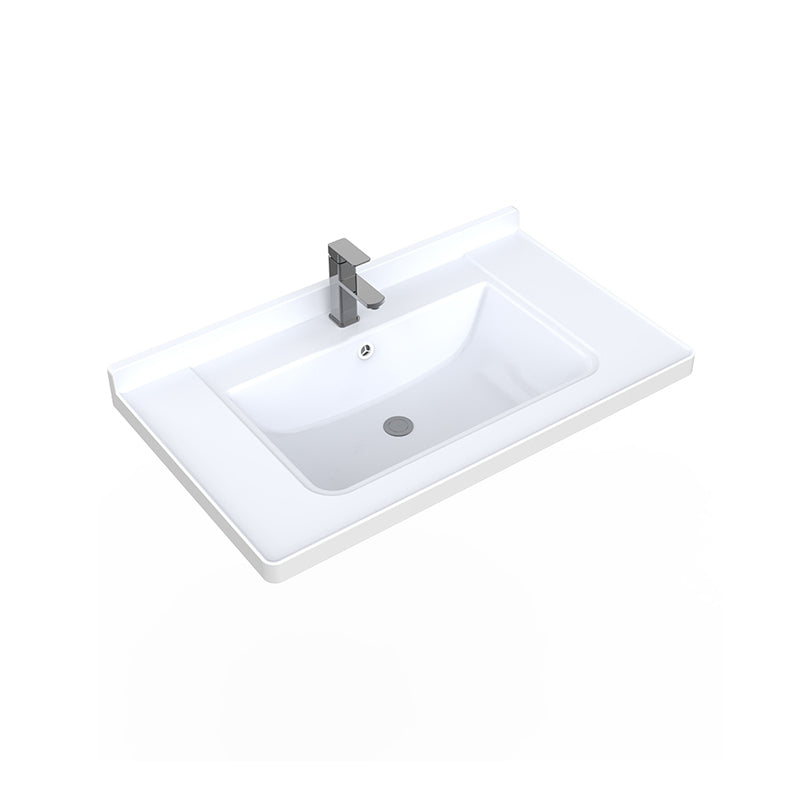 Contemporary Bathroom Sink Pop-Up Drain Rectangular Vessel Sink(Not Including Faucet) Clearhalo 'Bathroom Remodel & Bathroom Fixtures' 'Bathroom Sinks & Faucet Components' 'Bathroom Sinks' 'bathroom_sink' 'Home Improvement' 'home_improvement' 'home_improvement_bathroom_sink' 7206006