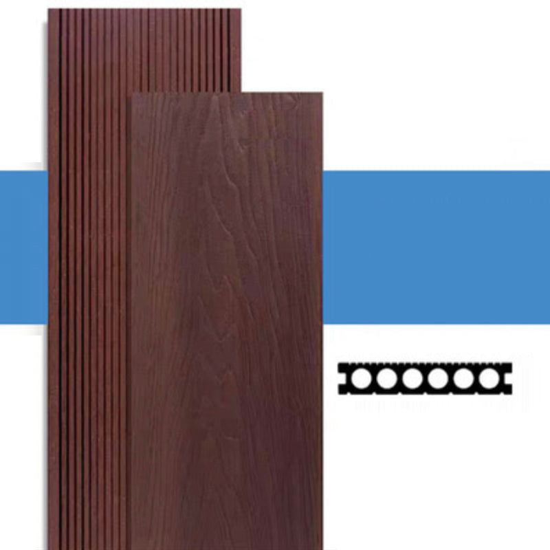 Wire Brushed Wooden Wall Plank Engineered Hardwood Deck Tiles Brown-Red Clearhalo 'Flooring 'Hardwood Flooring' 'hardwood_flooring' 'Home Improvement' 'home_improvement' 'home_improvement_hardwood_flooring' Walls and Ceiling' 7206287