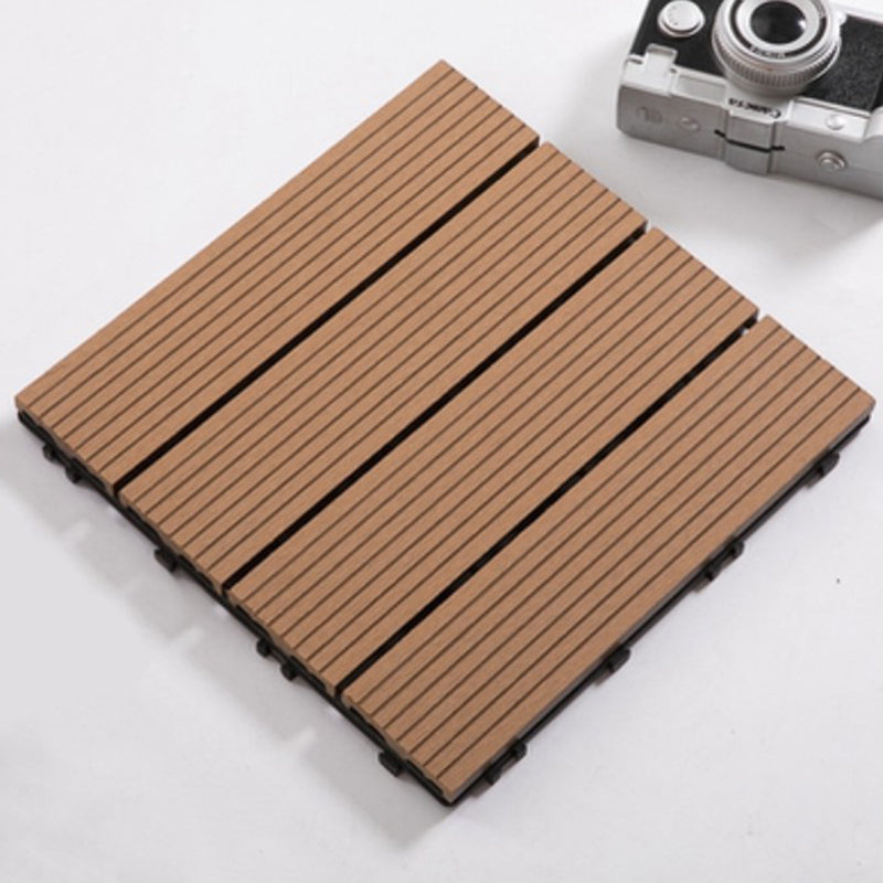 Interlocking Patio Flooring Tiles Square Flooring Tiles Garden Yellow Straight Grain Clearhalo 'Home Improvement' 'home_improvement' 'home_improvement_outdoor_deck_tiles_planks' 'Outdoor Deck Tiles & Planks' 'Outdoor Flooring & Tile' 'Outdoor Remodel' 'outdoor_deck_tiles_planks' 7206416