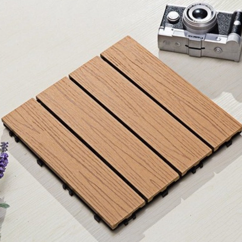 Interlocking Patio Flooring Tiles Square Flooring Tiles Garden Beige Straight Grain Clearhalo 'Home Improvement' 'home_improvement' 'home_improvement_outdoor_deck_tiles_planks' 'Outdoor Deck Tiles & Planks' 'Outdoor Flooring & Tile' 'Outdoor Remodel' 'outdoor_deck_tiles_planks' 7206426