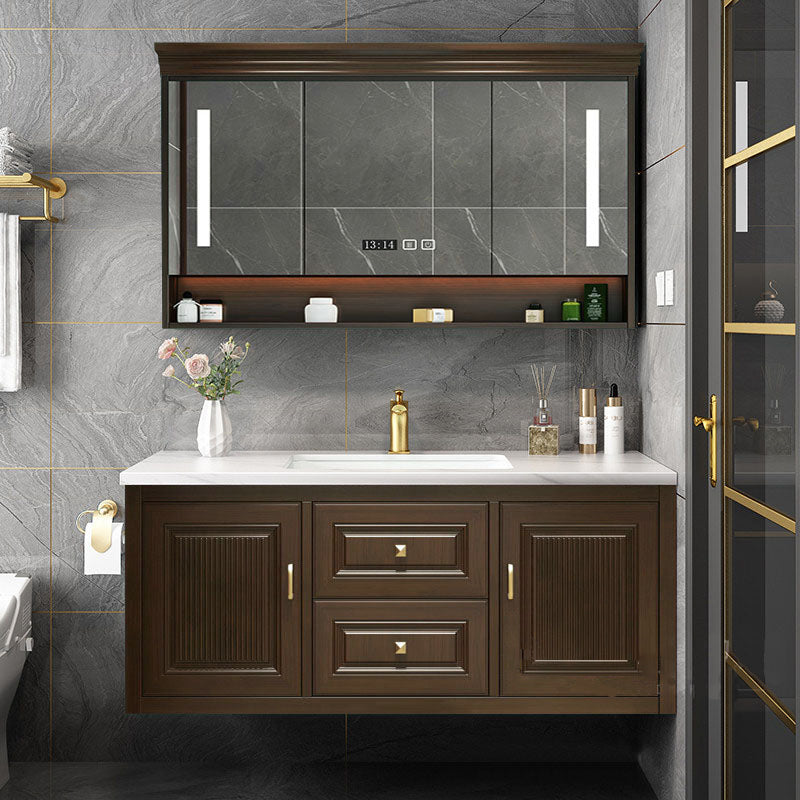 Traditional Bathroom Sink Vanity Solid Wood Mirror Included Bathroom Vanity Cabinet Clearhalo 'Bathroom Remodel & Bathroom Fixtures' 'Bathroom Vanities' 'bathroom_vanities' 'Home Improvement' 'home_improvement' 'home_improvement_bathroom_vanities' 7206714