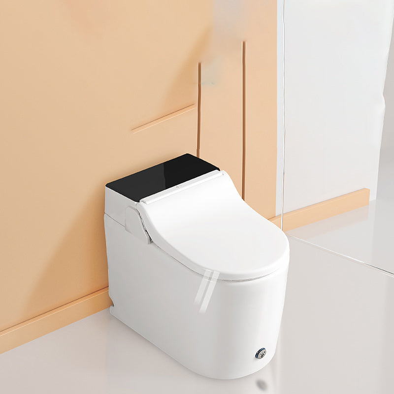 White Elongated Floor Mount Bidet Heated Seat Smart Bidet with Tank Black Clearhalo 'Bathroom Remodel & Bathroom Fixtures' 'Bidets' 'Home Improvement' 'home_improvement' 'home_improvement_bidets' 'Toilets & Bidets' 7207155