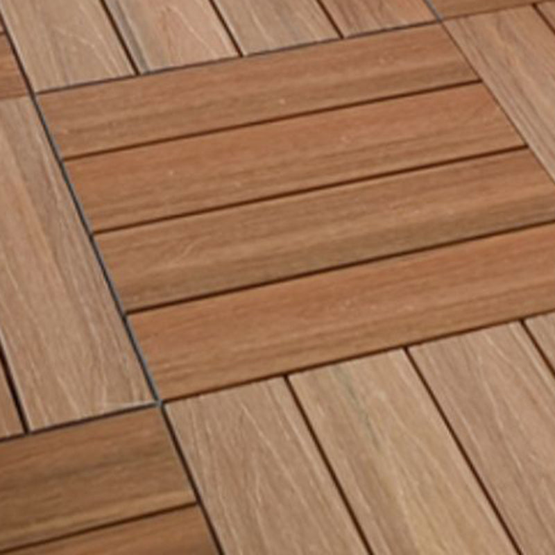 Outdoor Floor Board Wooden Square Stripe Composite Floor Patio Clearhalo 'Home Improvement' 'home_improvement' 'home_improvement_outdoor_deck_tiles_planks' 'Outdoor Deck Tiles & Planks' 'Outdoor Flooring & Tile' 'Outdoor Remodel' 'outdoor_deck_tiles_planks' 7208540