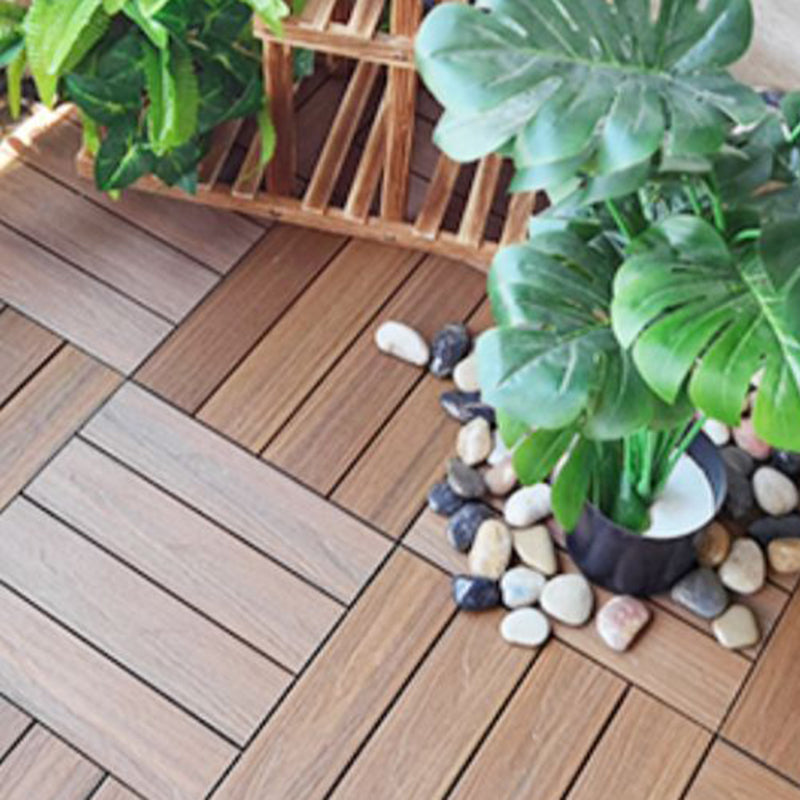 Outdoor Floor Board Wooden Square Stripe Composite Floor Patio Clearhalo 'Home Improvement' 'home_improvement' 'home_improvement_outdoor_deck_tiles_planks' 'Outdoor Deck Tiles & Planks' 'Outdoor Flooring & Tile' 'Outdoor Remodel' 'outdoor_deck_tiles_planks' 7208545