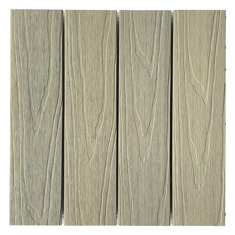 Outdoor Floor Board Wooden Square Stripe Composite Floor Patio Khaki Clearhalo 'Home Improvement' 'home_improvement' 'home_improvement_outdoor_deck_tiles_planks' 'Outdoor Deck Tiles & Planks' 'Outdoor Flooring & Tile' 'Outdoor Remodel' 'outdoor_deck_tiles_planks' 7208546