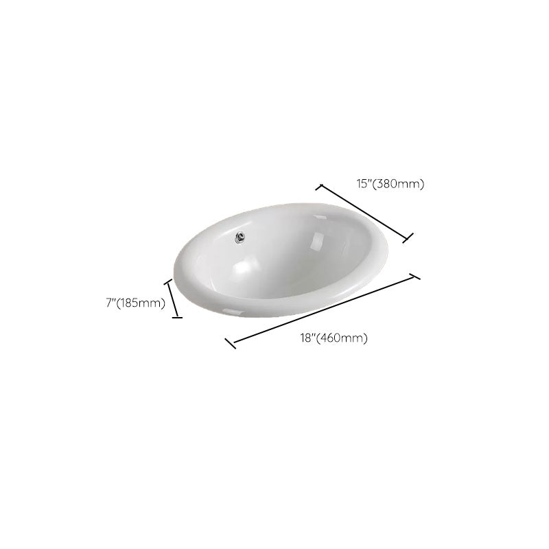 Contemporary Bathroom Sink with Pop-Up Drain Porcelain Oval-Shape Undermount Bathroom Sink Clearhalo 'Bathroom Remodel & Bathroom Fixtures' 'Bathroom Sinks & Faucet Components' 'Bathroom Sinks' 'bathroom_sink' 'Home Improvement' 'home_improvement' 'home_improvement_bathroom_sink' 7208922