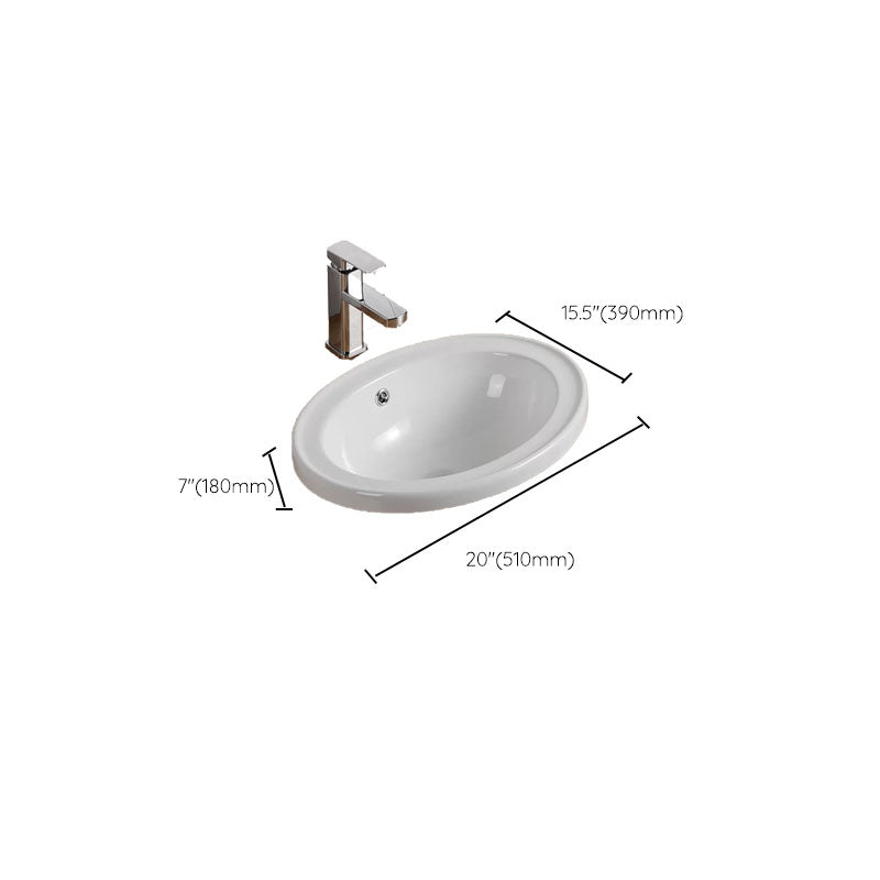 Contemporary Bathroom Sink with Pop-Up Drain Porcelain Oval-Shape Undermount Bathroom Sink Clearhalo 'Bathroom Remodel & Bathroom Fixtures' 'Bathroom Sinks & Faucet Components' 'Bathroom Sinks' 'bathroom_sink' 'Home Improvement' 'home_improvement' 'home_improvement_bathroom_sink' 7208936