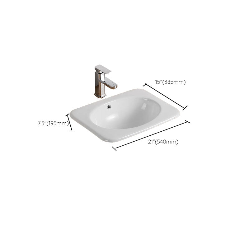 Contemporary Bathroom Sink with Pop-Up Drain Porcelain Oval-Shape Undermount Bathroom Sink Clearhalo 'Bathroom Remodel & Bathroom Fixtures' 'Bathroom Sinks & Faucet Components' 'Bathroom Sinks' 'bathroom_sink' 'Home Improvement' 'home_improvement' 'home_improvement_bathroom_sink' 7208937