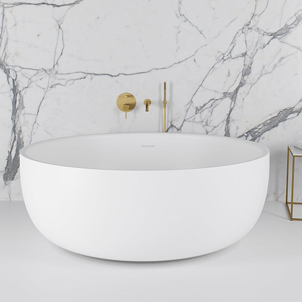 Antique Finish Soaking Bathtub Stand Alone Modern Round Bath Tub Clearhalo 'Bathroom Remodel & Bathroom Fixtures' 'Bathtubs' 'Home Improvement' 'home_improvement' 'home_improvement_bathtubs' 'Showers & Bathtubs' 7213837