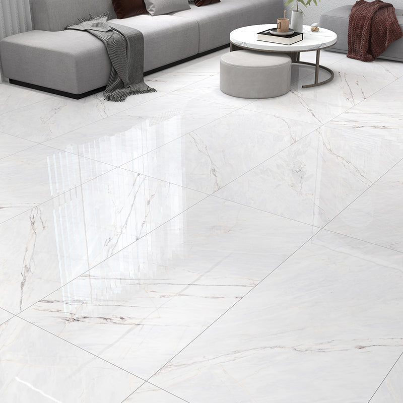 Mirrored Singular Tile Marble Rectangular Modern Floor and Wall Tile 6 Pieces Clearhalo 'Floor Tiles & Wall Tiles' 'floor_tiles_wall_tiles' 'Flooring 'Home Improvement' 'home_improvement' 'home_improvement_floor_tiles_wall_tiles' Walls and Ceiling' 7215277