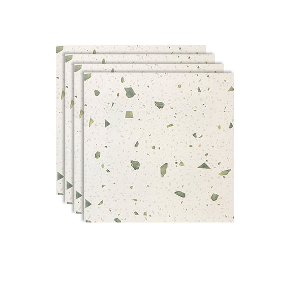 Modern Floor and Wall Tile Matte Mixed Material Singular Tile Green Clearhalo 'Floor Tiles & Wall Tiles' 'floor_tiles_wall_tiles' 'Flooring 'Home Improvement' 'home_improvement' 'home_improvement_floor_tiles_wall_tiles' Walls and Ceiling' 7215484