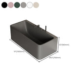 Antique Finish Rectangular Soaking Bathtub Back to Wall Modern Bath Tub Clearhalo 'Bathroom Remodel & Bathroom Fixtures' 'Bathtubs' 'Home Improvement' 'home_improvement' 'home_improvement_bathtubs' 'Showers & Bathtubs' 7218668