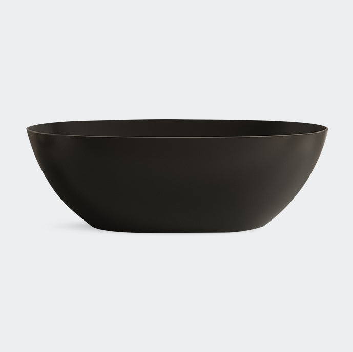 Soaking Antique Finish Bathtub Stand Alone Modern Oval Bath Tub Black Clearhalo 'Bathroom Remodel & Bathroom Fixtures' 'Bathtubs' 'Home Improvement' 'home_improvement' 'home_improvement_bathtubs' 'Showers & Bathtubs' 7218697