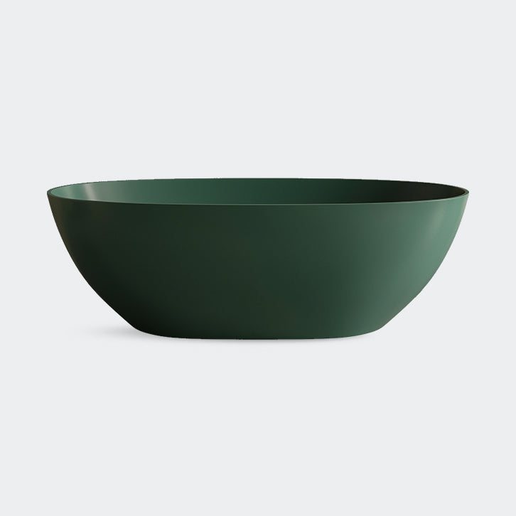 Soaking Antique Finish Bathtub Stand Alone Modern Oval Bath Tub Green Clearhalo 'Bathroom Remodel & Bathroom Fixtures' 'Bathtubs' 'Home Improvement' 'home_improvement' 'home_improvement_bathtubs' 'Showers & Bathtubs' 7218704