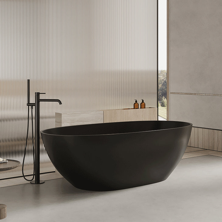 Soaking Antique Finish Bathtub Stand Alone Modern Oval Bath Tub Clearhalo 'Bathroom Remodel & Bathroom Fixtures' 'Bathtubs' 'Home Improvement' 'home_improvement' 'home_improvement_bathtubs' 'Showers & Bathtubs' 7218710