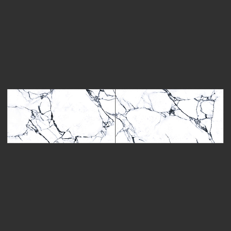 Porcelain Wall & Floor Tile 236.2" X 472.4" Singular Tile Floor and Wall Tile White Clearhalo 'Floor Tiles & Wall Tiles' 'floor_tiles_wall_tiles' 'Flooring 'Home Improvement' 'home_improvement' 'home_improvement_floor_tiles_wall_tiles' Walls and Ceiling' 7221141