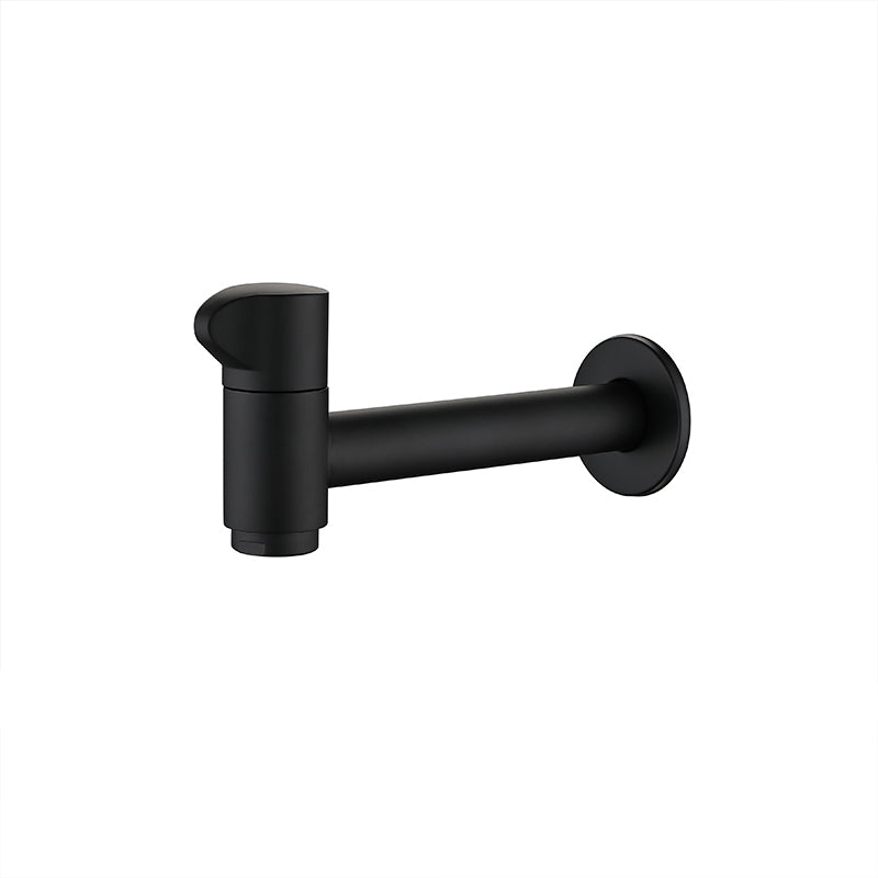 Widespread Wall Mounted Bathroom Sink Faucet Cross Handle Low Arc Faucet Black 6"L Top Handle Clearhalo 'Bathroom Remodel & Bathroom Fixtures' 'Bathroom Sink Faucets' 'Bathroom Sinks & Faucet Components' 'bathroom_sink_faucets' 'Home Improvement' 'home_improvement' 'home_improvement_bathroom_sink_faucets' 7221172