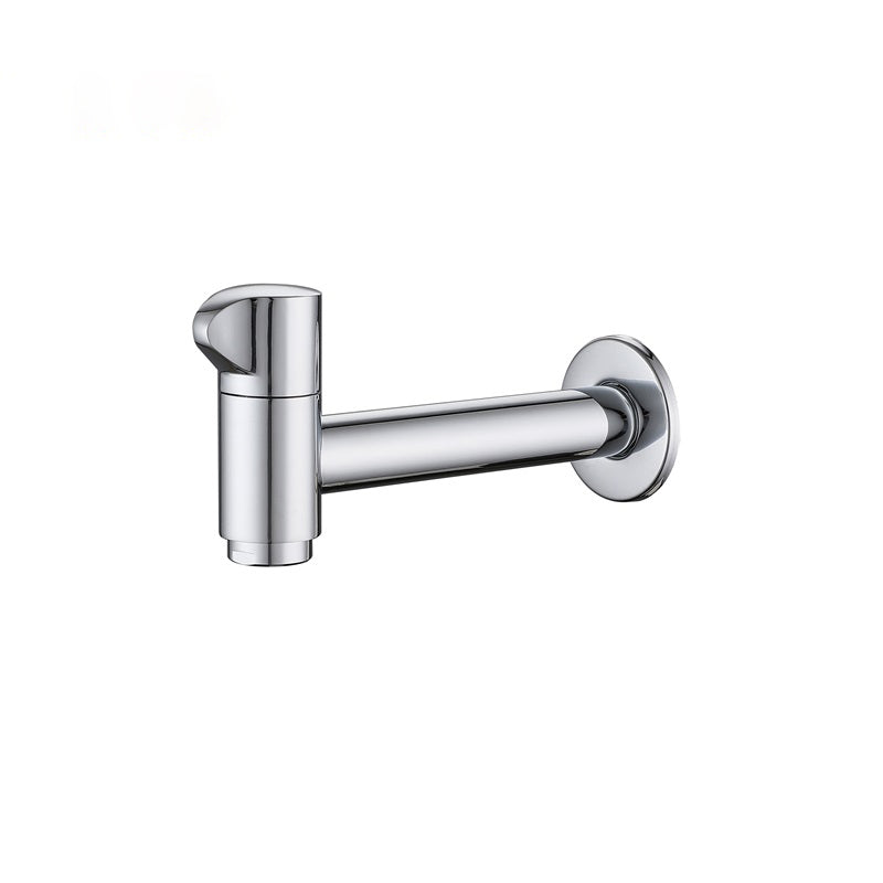 Widespread Wall Mounted Bathroom Sink Faucet Cross Handle Low Arc Faucet Silver 6"L Top Handle Clearhalo 'Bathroom Remodel & Bathroom Fixtures' 'Bathroom Sink Faucets' 'Bathroom Sinks & Faucet Components' 'bathroom_sink_faucets' 'Home Improvement' 'home_improvement' 'home_improvement_bathroom_sink_faucets' 7221173