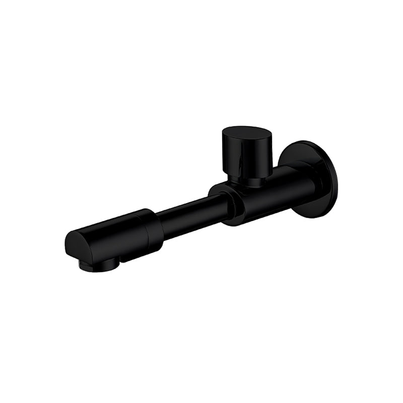 Widespread Wall Mounted Bathroom Sink Faucet Cross Handle Low Arc Faucet Black 18cm Top Handle Clearhalo 'Bathroom Remodel & Bathroom Fixtures' 'Bathroom Sink Faucets' 'Bathroom Sinks & Faucet Components' 'bathroom_sink_faucets' 'Home Improvement' 'home_improvement' 'home_improvement_bathroom_sink_faucets' 7221180