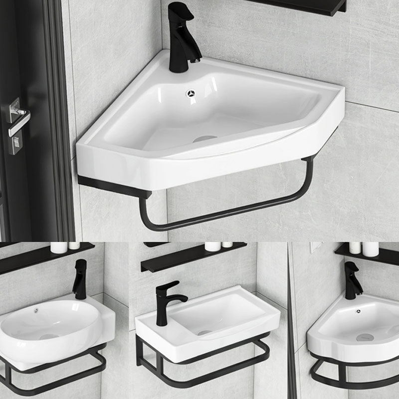 Contemporary Bathroom Sink with Pop-Up Drain Resin Specialty Wall Mount Bathroom Sink Clearhalo 'Bathroom Remodel & Bathroom Fixtures' 'Bathroom Sinks & Faucet Components' 'Bathroom Sinks' 'bathroom_sink' 'Home Improvement' 'home_improvement' 'home_improvement_bathroom_sink' 7221331