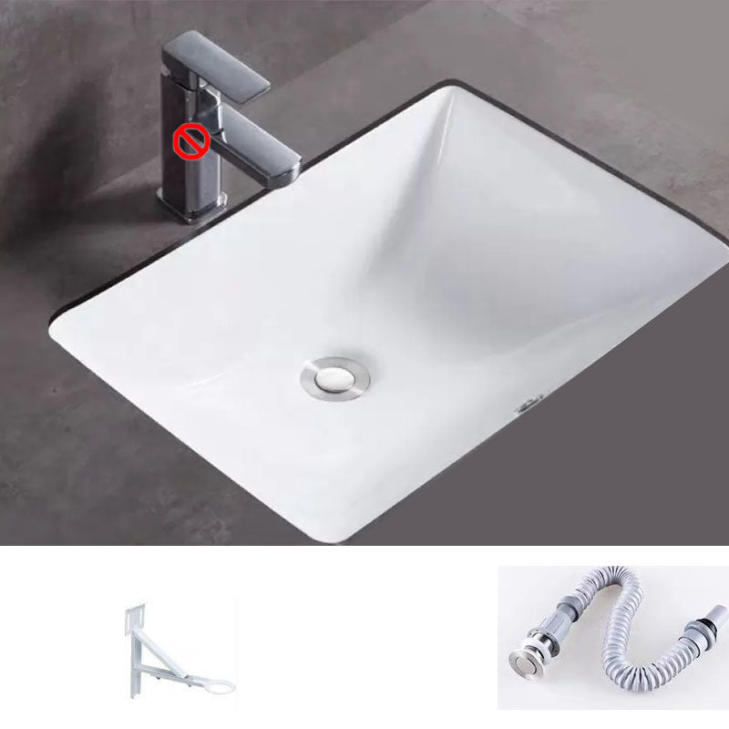 Bathroom Sink Ceramic Rod Handle Faucet Anti-spill Bathroom Sink 20"L x 15"W x 8"H Sink Clearhalo 'Bathroom Remodel & Bathroom Fixtures' 'Bathroom Sinks & Faucet Components' 'Bathroom Sinks' 'bathroom_sink' 'Home Improvement' 'home_improvement' 'home_improvement_bathroom_sink' 7221386