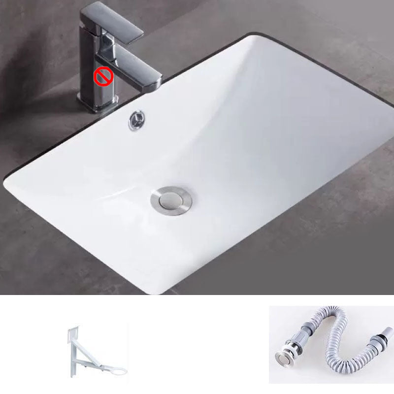 Bathroom Sink Ceramic Rod Handle Faucet Anti-spill Bathroom Sink 21.9"L x 14.4"W x 7.3"H Sink Clearhalo 'Bathroom Remodel & Bathroom Fixtures' 'Bathroom Sinks & Faucet Components' 'Bathroom Sinks' 'bathroom_sink' 'Home Improvement' 'home_improvement' 'home_improvement_bathroom_sink' 7221391