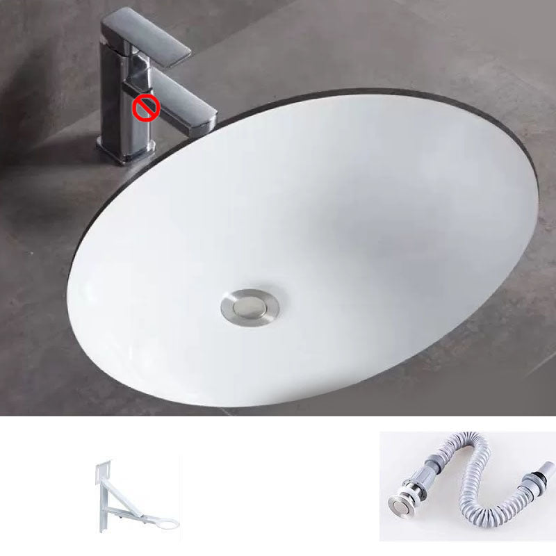 Bathroom Sink Ceramic Rod Handle Faucet Anti-spill Bathroom Sink 22"L x 17"W x 7"H Sink Clearhalo 'Bathroom Remodel & Bathroom Fixtures' 'Bathroom Sinks & Faucet Components' 'Bathroom Sinks' 'bathroom_sink' 'Home Improvement' 'home_improvement' 'home_improvement_bathroom_sink' 7221399