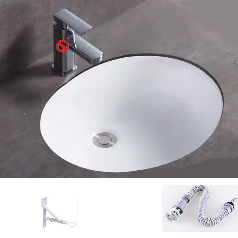 Bathroom Sink Ceramic Rod Handle Faucet Anti-spill Bathroom Sink 19"L x 15"W x 7"H Sink Clearhalo 'Bathroom Remodel & Bathroom Fixtures' 'Bathroom Sinks & Faucet Components' 'Bathroom Sinks' 'bathroom_sink' 'Home Improvement' 'home_improvement' 'home_improvement_bathroom_sink' 7221406