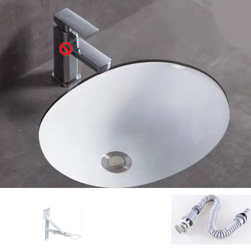 Bathroom Sink Ceramic Rod Handle Faucet Anti-spill Bathroom Sink 17"L x 14"W x 7"H Sink Clearhalo 'Bathroom Remodel & Bathroom Fixtures' 'Bathroom Sinks & Faucet Components' 'Bathroom Sinks' 'bathroom_sink' 'Home Improvement' 'home_improvement' 'home_improvement_bathroom_sink' 7221407