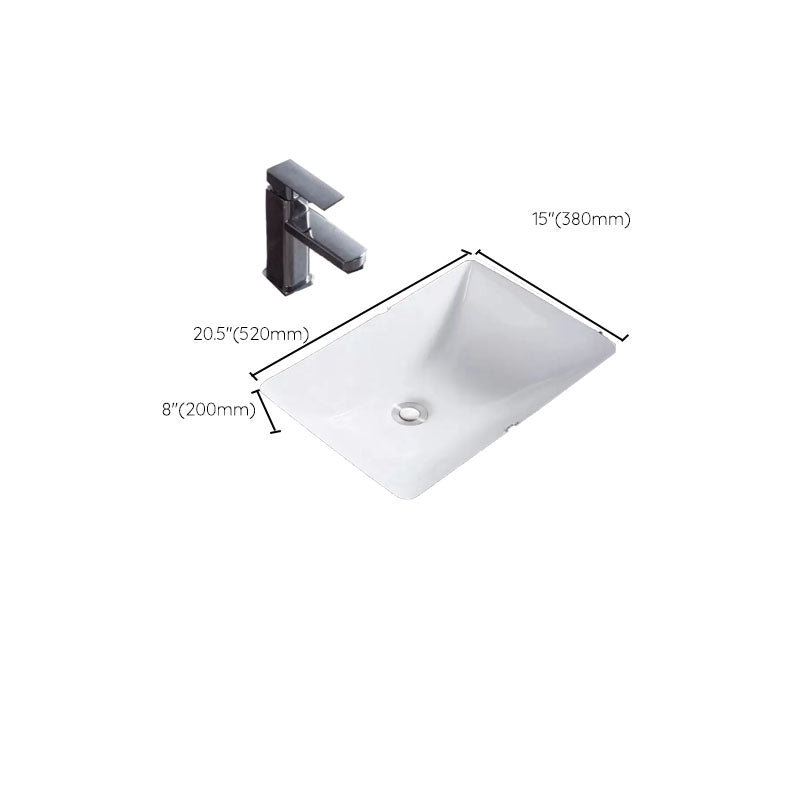 Bathroom Sink Ceramic Rod Handle Faucet Anti-spill Bathroom Sink Clearhalo 'Bathroom Remodel & Bathroom Fixtures' 'Bathroom Sinks & Faucet Components' 'Bathroom Sinks' 'bathroom_sink' 'Home Improvement' 'home_improvement' 'home_improvement_bathroom_sink' 7221434