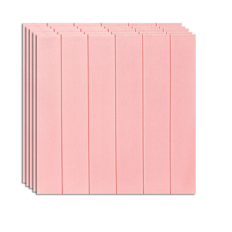 Farmhouse Wood Paneling Smooth Wall Interior Wood Plank Set of 5 Pink Clearhalo 'Flooring 'Home Improvement' 'home_improvement' 'home_improvement_wall_paneling' 'Wall Paneling' 'wall_paneling' 'Walls & Ceilings' Walls and Ceiling' 7221836