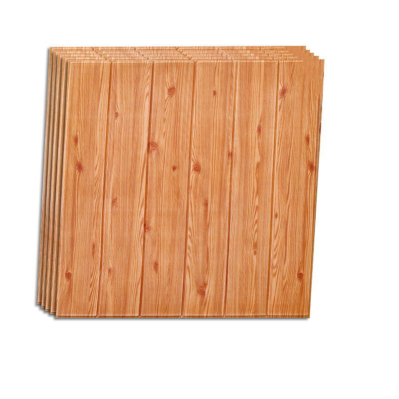 Farmhouse Wood Paneling Smooth Wall Interior Wood Plank Set of 5 Red Wood Clearhalo 'Flooring 'Home Improvement' 'home_improvement' 'home_improvement_wall_paneling' 'Wall Paneling' 'wall_paneling' 'Walls & Ceilings' Walls and Ceiling' 7221841