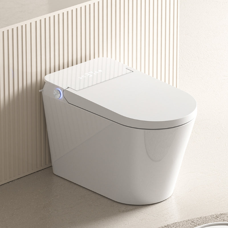 Modern Floor Mounted Toilet Heated Seat Included Urine Toilet for Washroom Manual Lid (Standard) 12" Clearhalo 'Bathroom Remodel & Bathroom Fixtures' 'Home Improvement' 'home_improvement' 'home_improvement_toilets' 'Toilets & Bidets' 'Toilets' 7224843