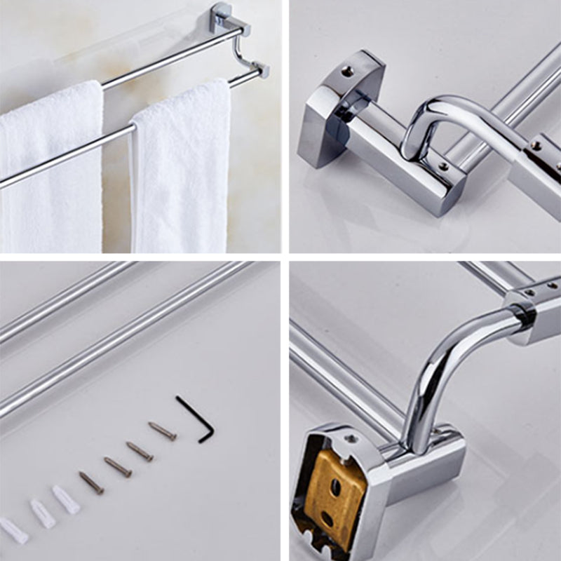 Modern Bath Hardware Set Stainless Steel Paper Holder Towel Bar Bathroom Accessory Kit Clearhalo 'Bathroom Hardware Sets' 'Bathroom Hardware' 'Bathroom Remodel & Bathroom Fixtures' 'bathroom_hardware_sets' 'Home Improvement' 'home_improvement' 'home_improvement_bathroom_hardware_sets' 7225730