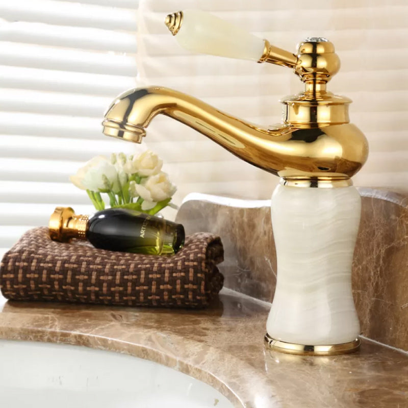 Luxury Vessel Faucet Lever Handle Low Arc Vessel Sink Bathroom Faucet White Drum Clearhalo 'Bathroom Remodel & Bathroom Fixtures' 'Bathroom Sink Faucets' 'Bathroom Sinks & Faucet Components' 'bathroom_sink_faucets' 'Home Improvement' 'home_improvement' 'home_improvement_bathroom_sink_faucets' 7227222