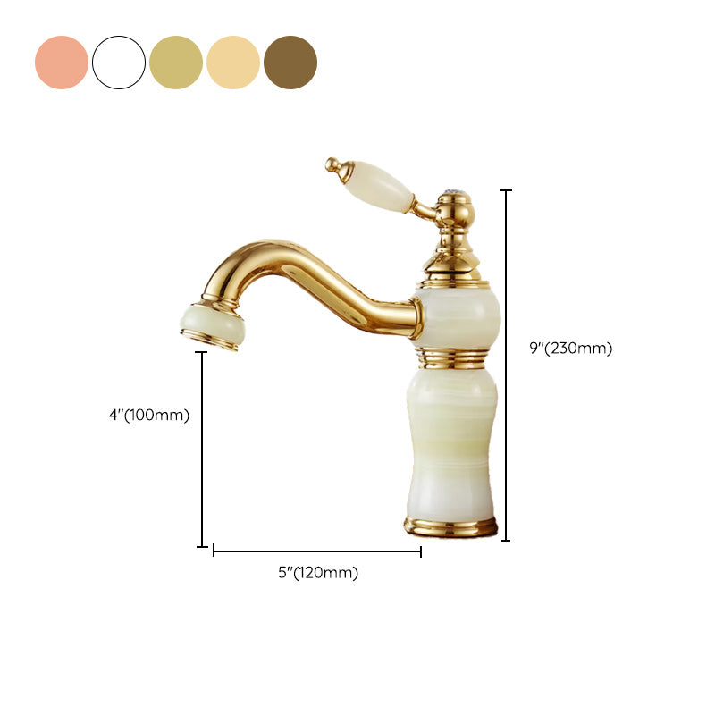 Luxury Vessel Faucet Lever Handle Low Arc Vessel Sink Bathroom Faucet Clearhalo 'Bathroom Remodel & Bathroom Fixtures' 'Bathroom Sink Faucets' 'Bathroom Sinks & Faucet Components' 'bathroom_sink_faucets' 'Home Improvement' 'home_improvement' 'home_improvement_bathroom_sink_faucets' 7227240