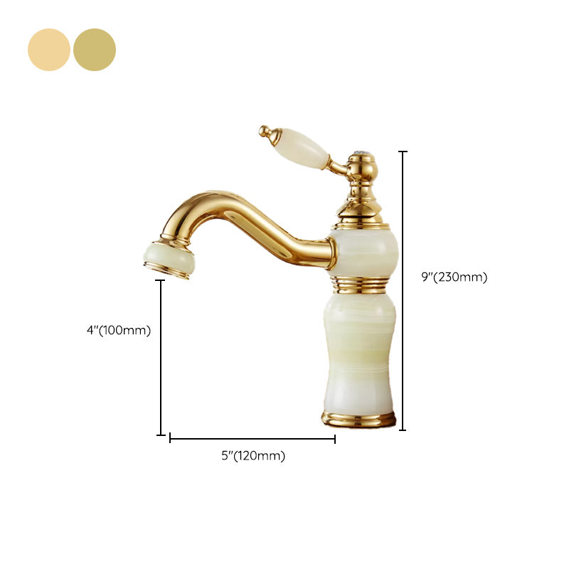 Luxury Vessel Faucet Lever Handle Low Arc Vessel Sink Bathroom Faucet Clearhalo 'Bathroom Remodel & Bathroom Fixtures' 'Bathroom Sink Faucets' 'Bathroom Sinks & Faucet Components' 'bathroom_sink_faucets' 'Home Improvement' 'home_improvement' 'home_improvement_bathroom_sink_faucets' 7227241