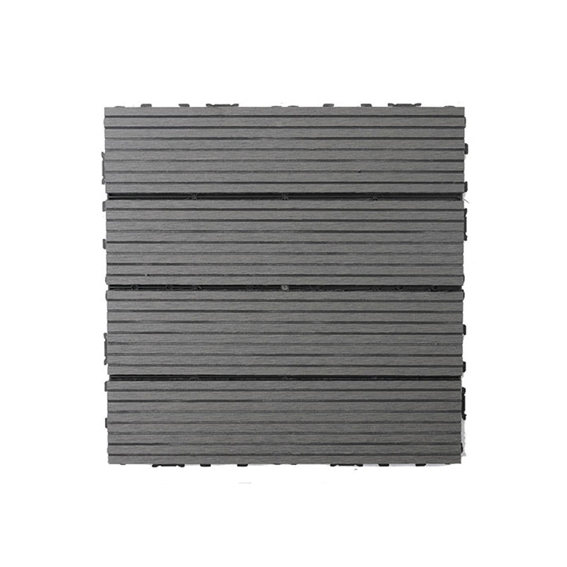 Deck Plank Interlocking Wood Flooring Tiles Garden Outdoor Flooring 12" x 12" Straight Grain Clearhalo 'Home Improvement' 'home_improvement' 'home_improvement_outdoor_deck_tiles_planks' 'Outdoor Deck Tiles & Planks' 'Outdoor Flooring & Tile' 'Outdoor Remodel' 'outdoor_deck_tiles_planks' 7227626