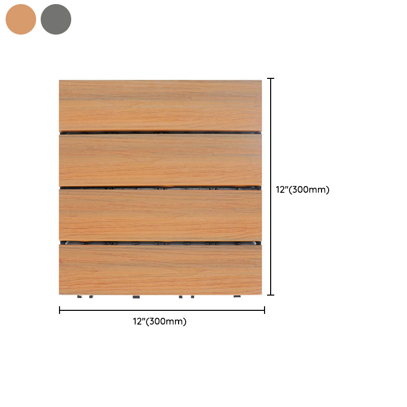 Deck Plank Interlocking Wood Flooring Tiles Garden Outdoor Flooring Clearhalo 'Home Improvement' 'home_improvement' 'home_improvement_outdoor_deck_tiles_planks' 'Outdoor Deck Tiles & Planks' 'Outdoor Flooring & Tile' 'Outdoor Remodel' 'outdoor_deck_tiles_planks' 7227637