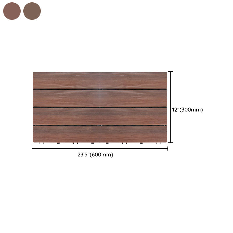 Deck Plank Interlocking Wood Flooring Tiles Garden Outdoor Flooring Clearhalo 'Home Improvement' 'home_improvement' 'home_improvement_outdoor_deck_tiles_planks' 'Outdoor Deck Tiles & Planks' 'Outdoor Flooring & Tile' 'Outdoor Remodel' 'outdoor_deck_tiles_planks' 7227638