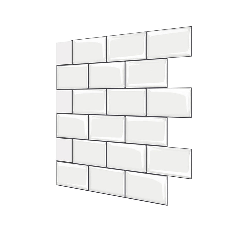 Plastic Peel and Stick Backsplash Wall Tile 3D Square Wallpaper Clearhalo 'Flooring 'Home Improvement' 'home_improvement' 'home_improvement_peel_stick_blacksplash' 'Peel & Stick Backsplash Tile' 'peel_stick_blacksplash' 'Walls & Ceilings' Walls and Ceiling' 7227920