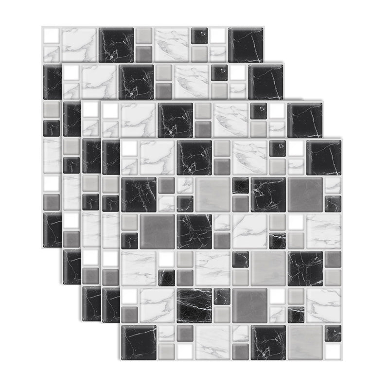 Plastic Peel and Stick Backsplash Wall Tile 3D Square Wallpaper Clearhalo 'Flooring 'Home Improvement' 'home_improvement' 'home_improvement_peel_stick_blacksplash' 'Peel & Stick Backsplash Tile' 'peel_stick_blacksplash' 'Walls & Ceilings' Walls and Ceiling' 7227921