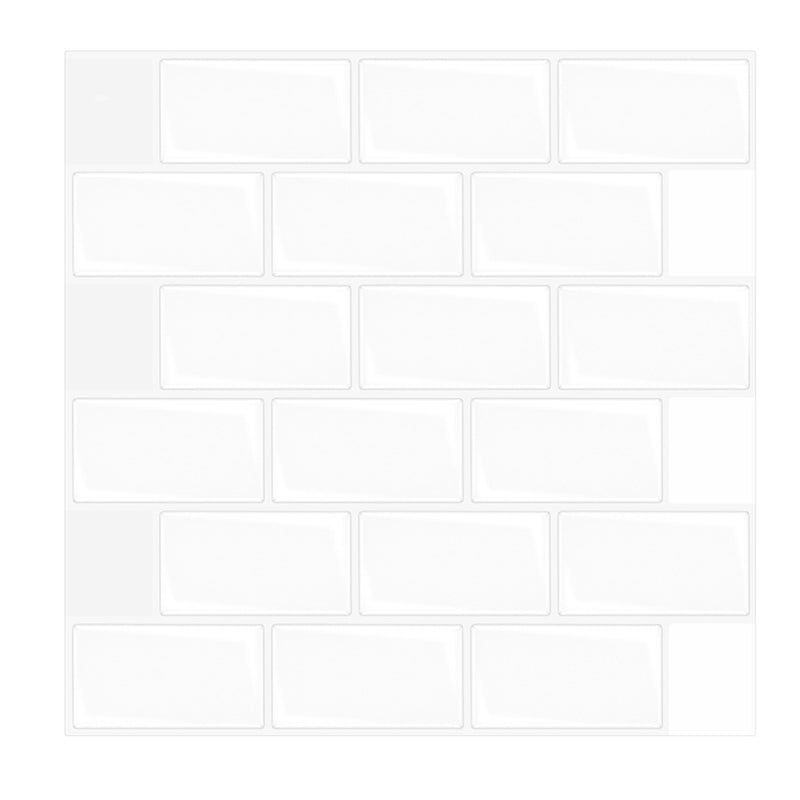 Plastic Peel and Stick Backsplash Wall Tile 3D Square Wallpaper Clearhalo 'Flooring 'Home Improvement' 'home_improvement' 'home_improvement_peel_stick_blacksplash' 'Peel & Stick Backsplash Tile' 'peel_stick_blacksplash' 'Walls & Ceilings' Walls and Ceiling' 7227924