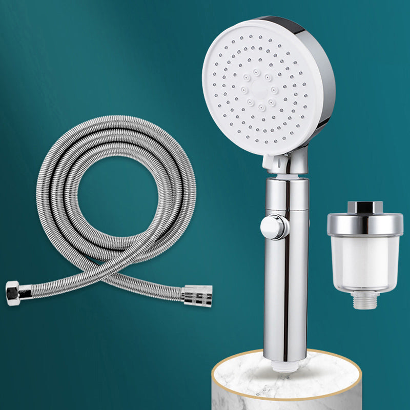 3 Sprays Shower Head Adjustable Spray Pattern Swivel Handheld Shower Head Filter Shower & 79-inch Hose Clearhalo 'Bathroom Remodel & Bathroom Fixtures' 'Home Improvement' 'home_improvement' 'home_improvement_shower_heads' 'Shower Heads' 'shower_heads' 'Showers & Bathtubs Plumbing' 'Showers & Bathtubs' 7228014