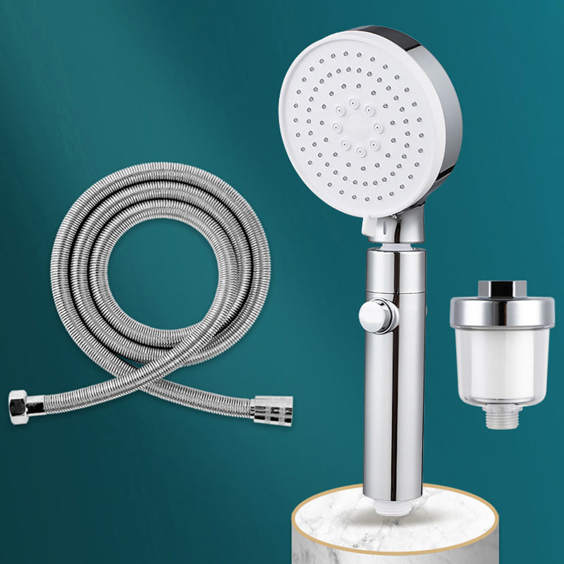 3 Sprays Shower Head Adjustable Spray Pattern Swivel Handheld Shower Head Filter Shower & 59-inch Hose Clearhalo 'Bathroom Remodel & Bathroom Fixtures' 'Home Improvement' 'home_improvement' 'home_improvement_shower_heads' 'Shower Heads' 'shower_heads' 'Showers & Bathtubs Plumbing' 'Showers & Bathtubs' 7228015